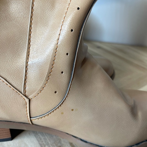 cream boots size 8 new - Picture 3 of 6